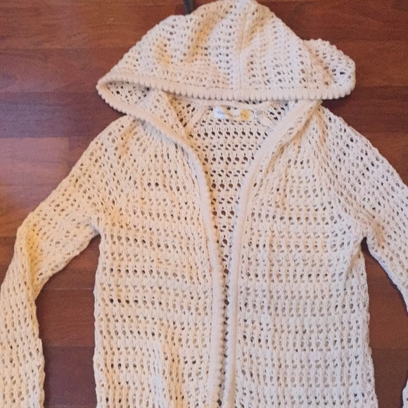 Women’s cream cardigan Anthropologie XS hoodie - Picture 2 of 6